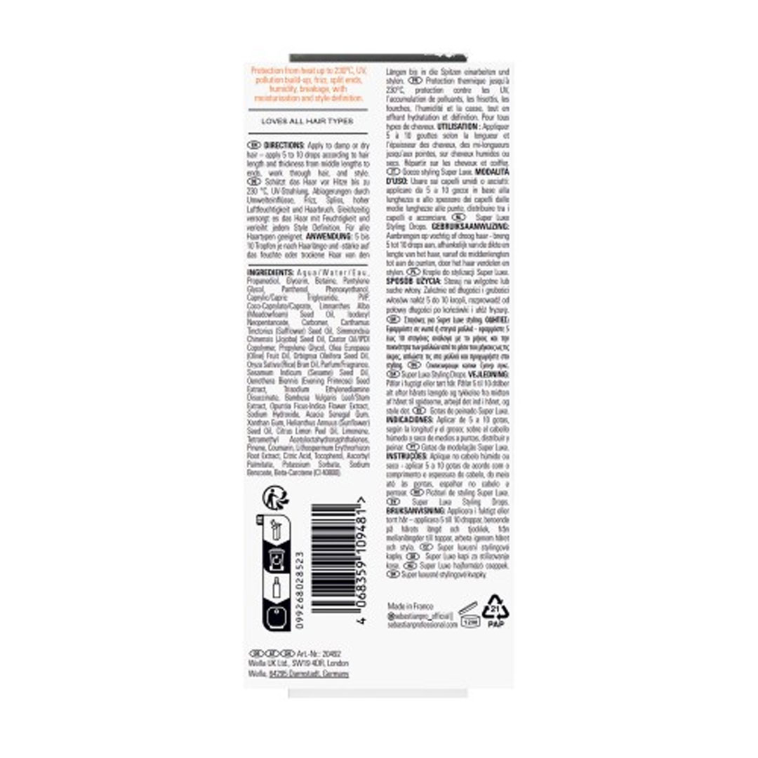 Sebastian Professional Potion 9 gotas de peinado