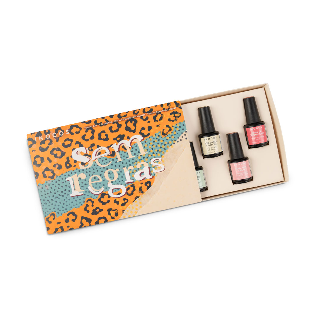 Inocos vernis gel Sem Regras presskit