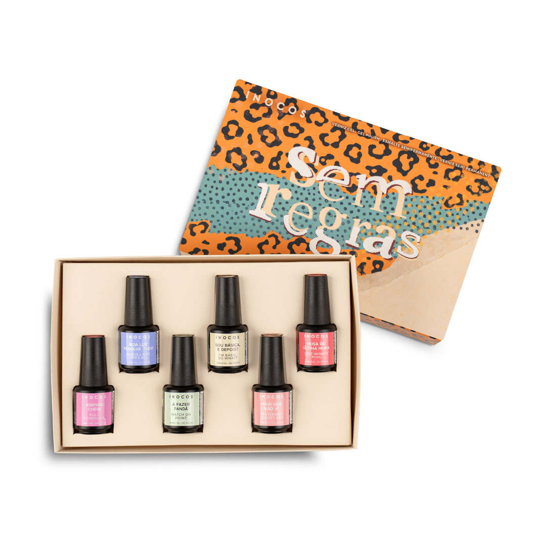 Inocos vernis gel Sem Regras presskit