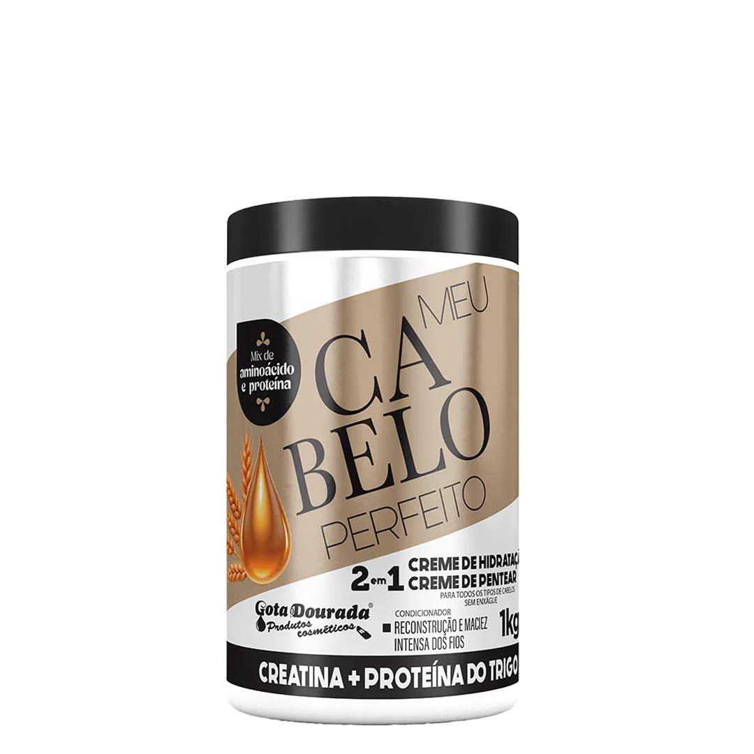Gota Dourada Meu Cabelo Perfeito crema+mascarilla 2 en 1 creatina