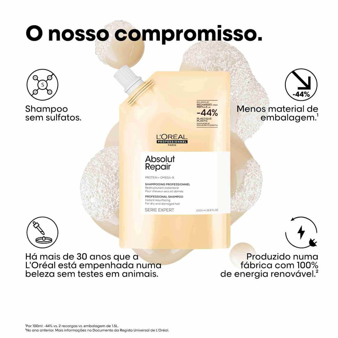 Loreal SE Absolut Repair champô recarga