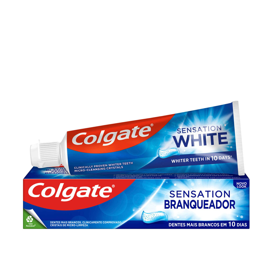 Colgate toothpaste sensation white