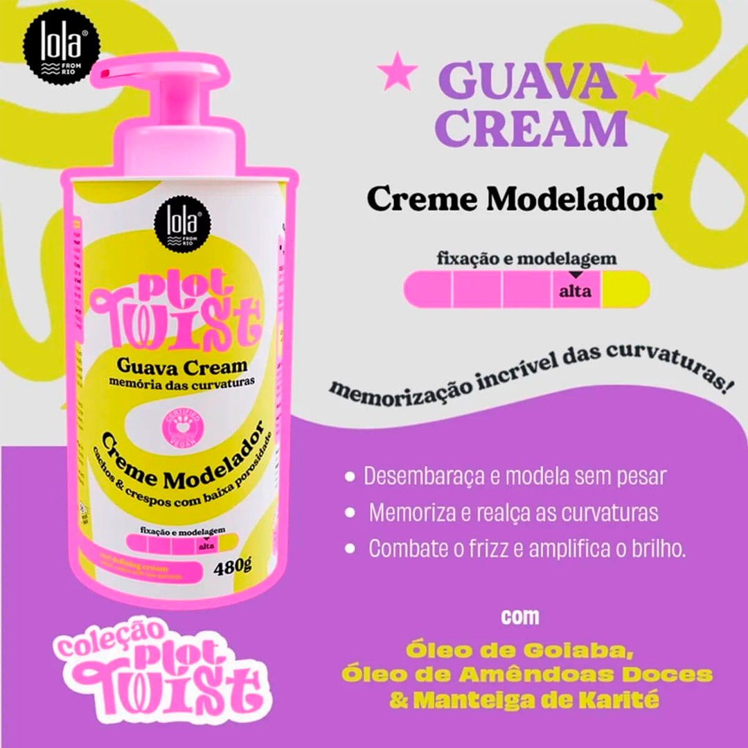 Lola Plot Twist creme modelador de goiaba