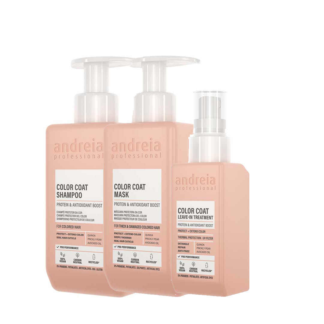 Andreia Vegan Color Coat champú+mascarilla 1 oferta leave-in