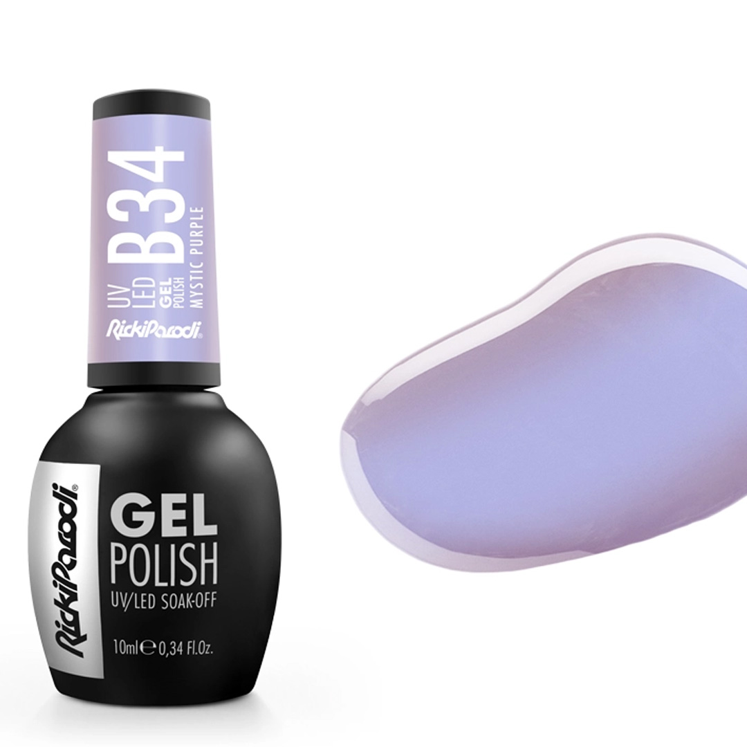 Rickiparodi verniz de unhas de gel B34 Mystic Purple