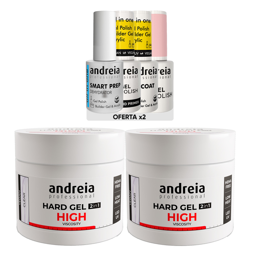 Andreia Hard high viscosity nail building gel transparent pack