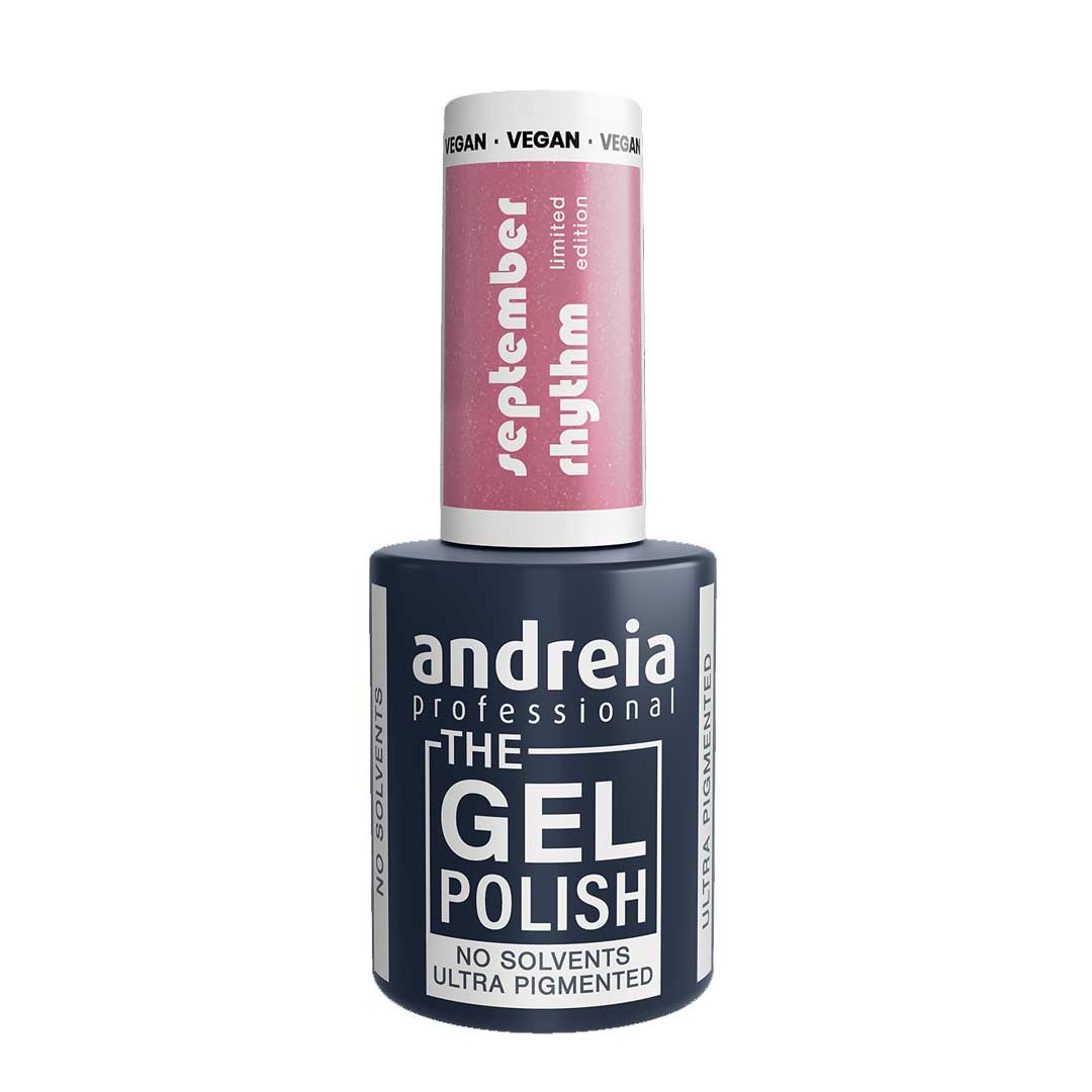 Andreia verniz gel September Rhythm SR3 - Glitter Branco e Prata