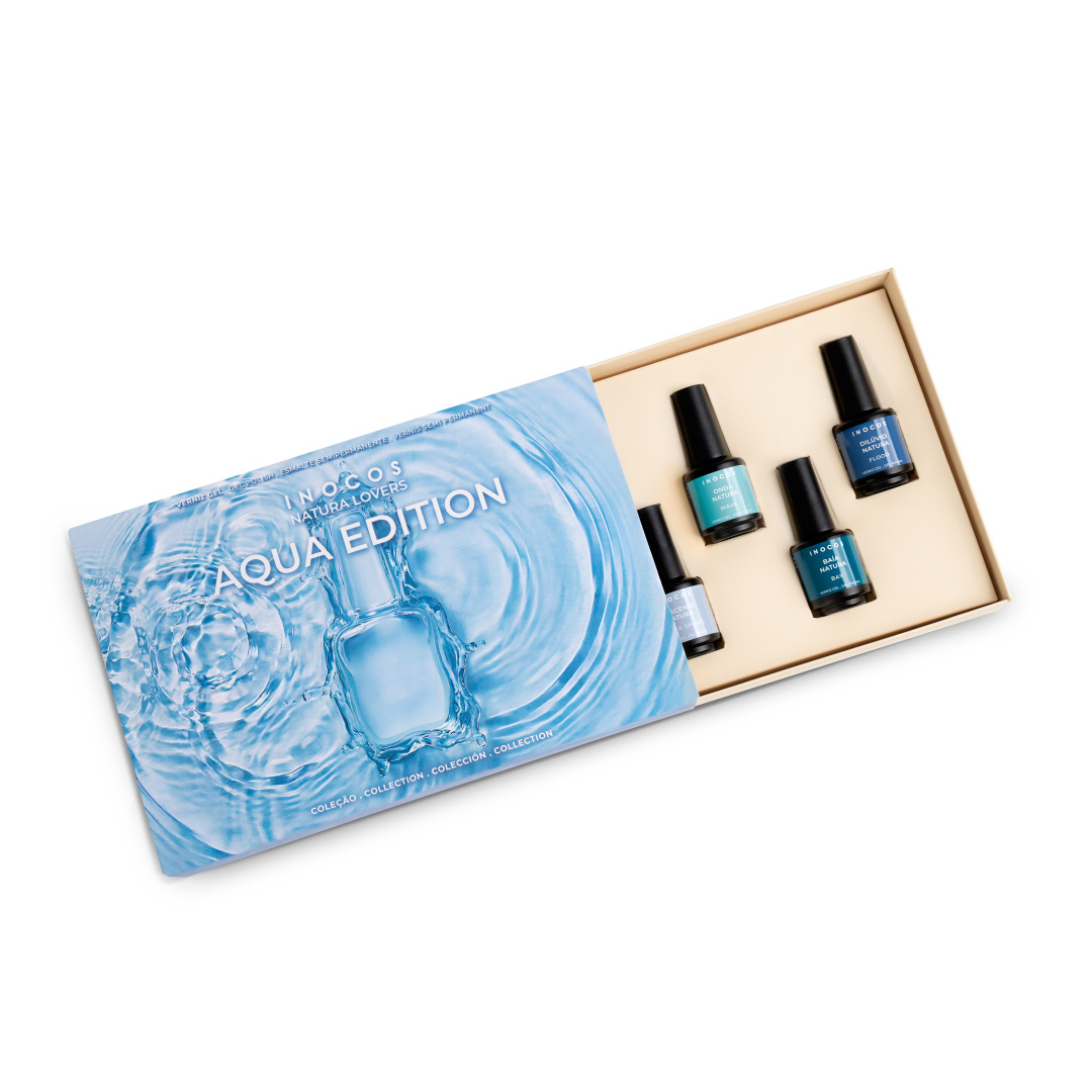 Inocos gel polish collection Natura Lovers Aqua Edition presskit