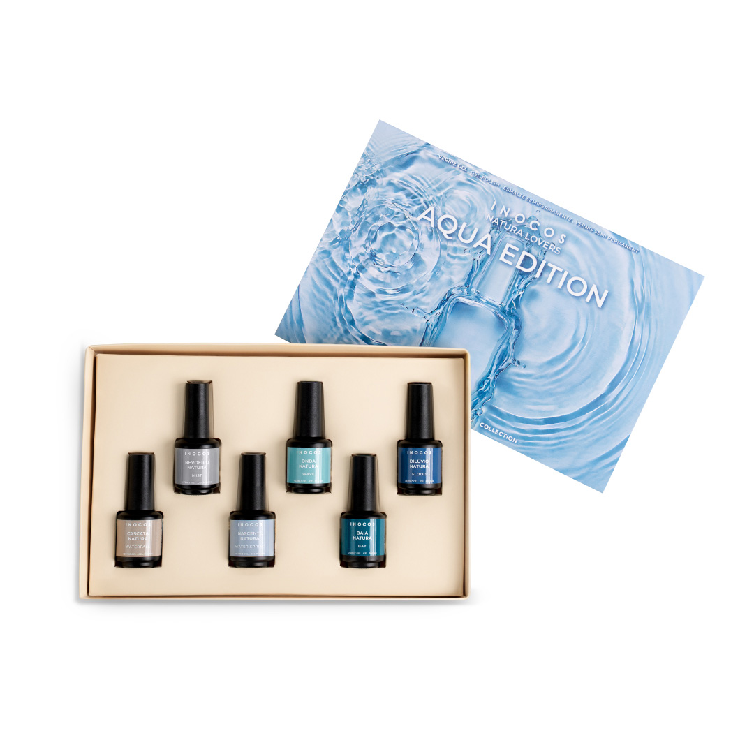 Inocos gel polish collection Natura Lovers Aqua Edition presskit