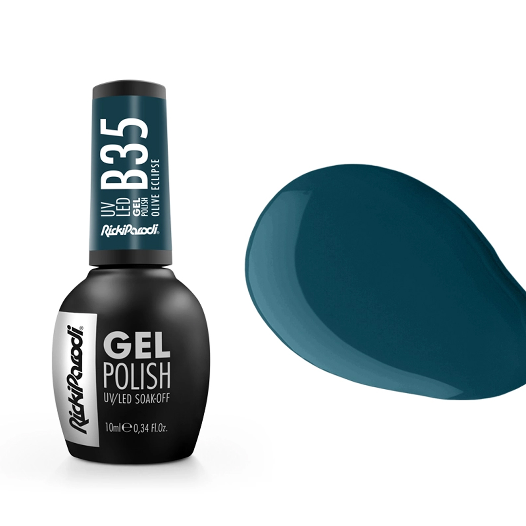 Rickiparodi esmalte de uñas de gel B35 Olive Eclipse