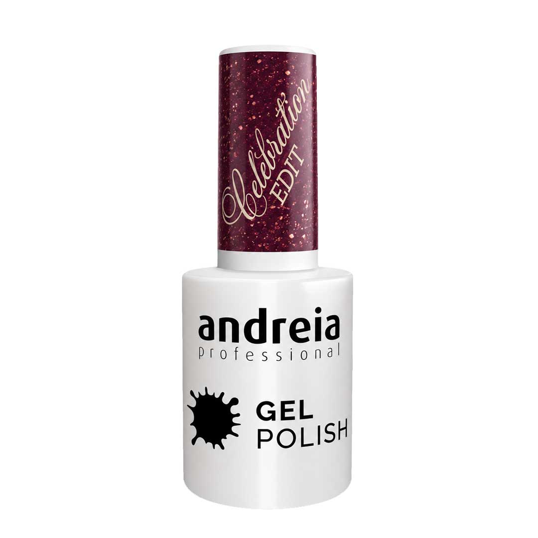 Andreia verniz gel Celebration Edit CE5 - Glitter Branco e Prata