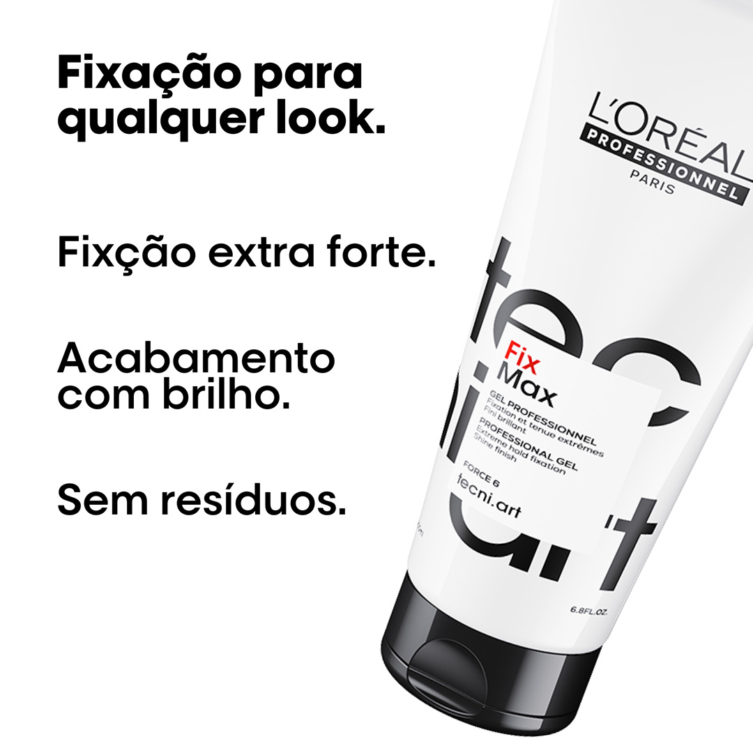 Loreal Tecniart fix max gel de fixação forte para cabelo