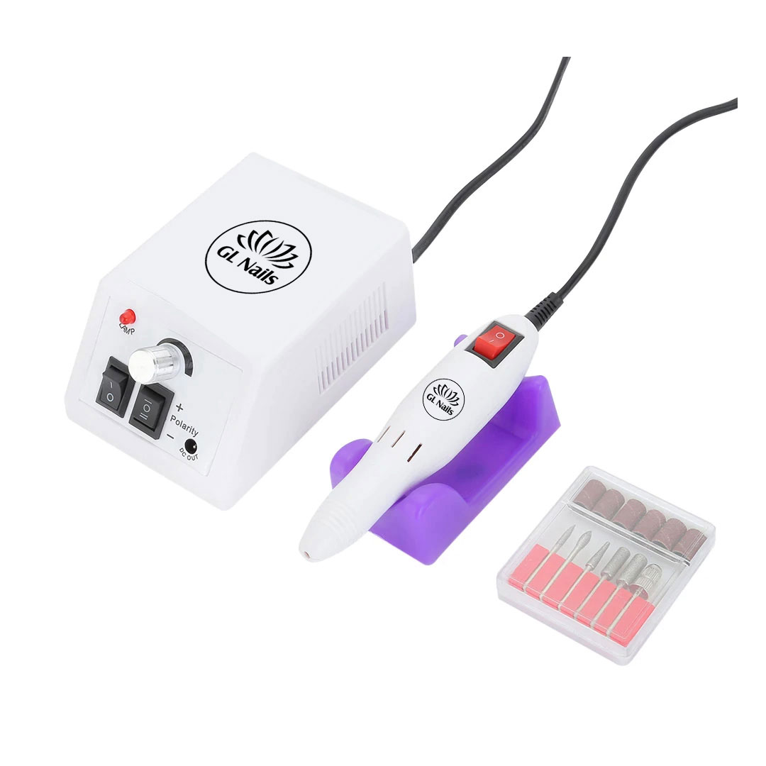 GL Nails ensemble de manucure 20000rpm blanc