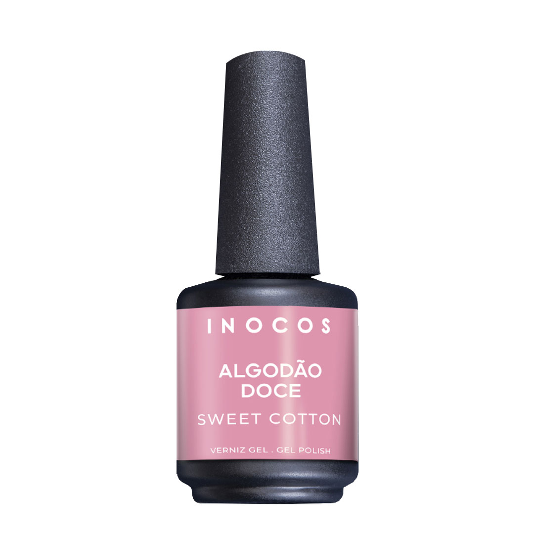 Inocos verniz gel algodão doce