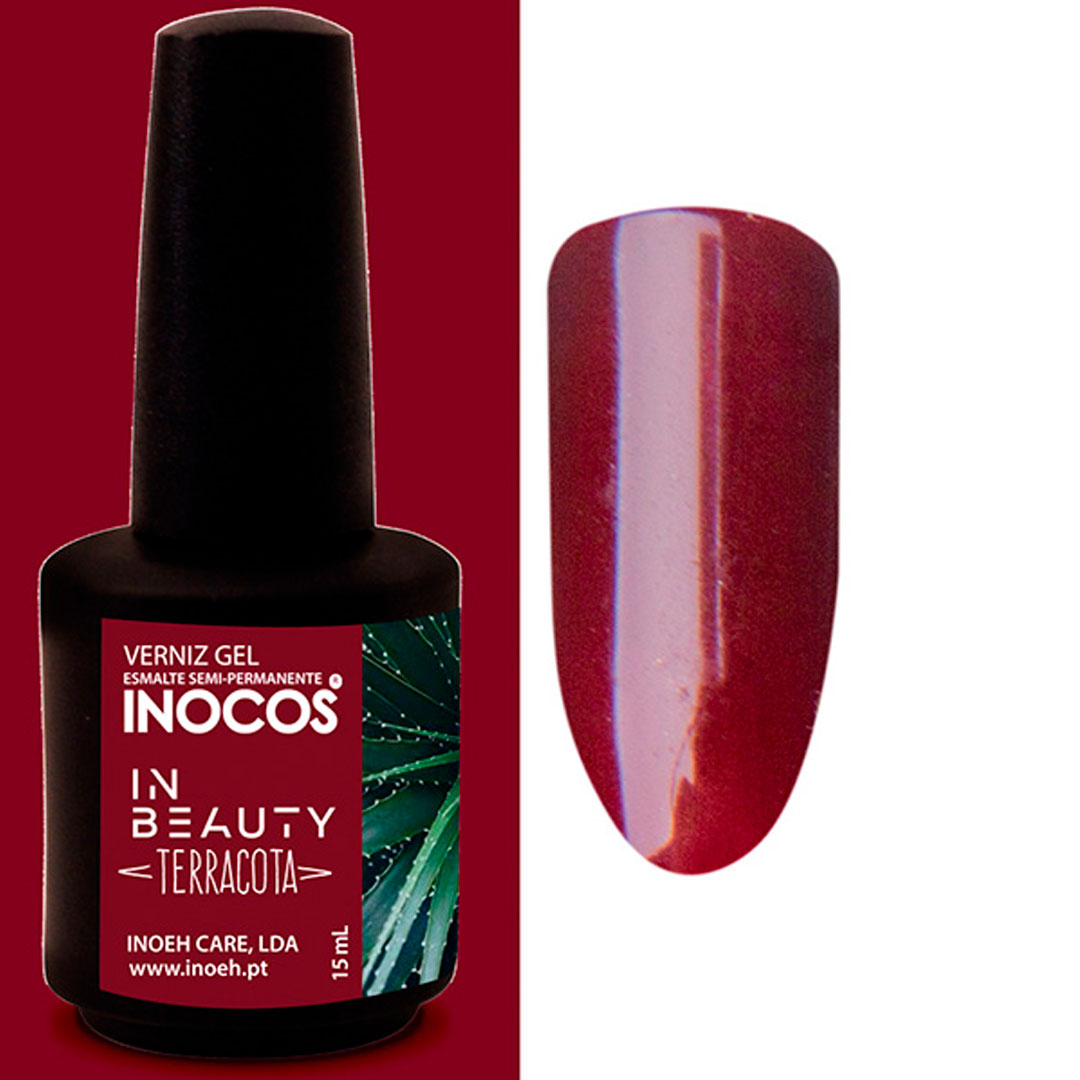 Inocos verniz gel in beauty terracota