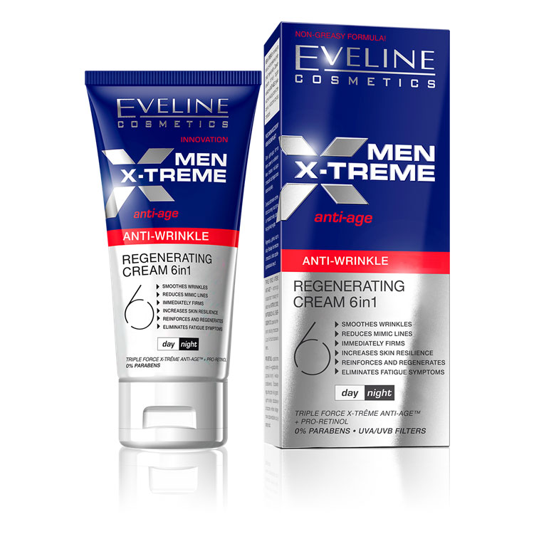 Eveline Men regenerating cream 6em1 anti-rugas