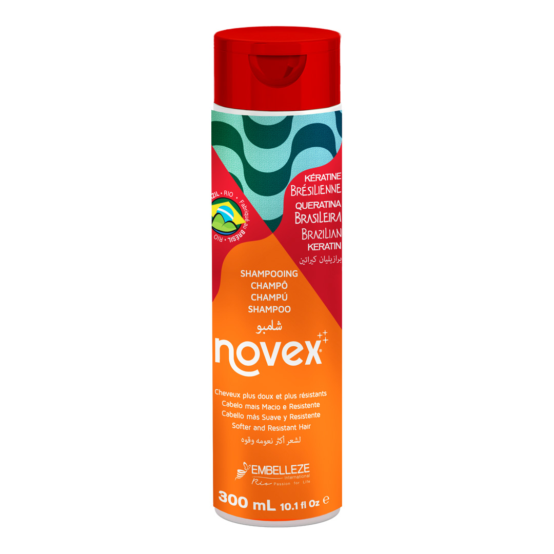 Novex Queratina Brasileira champú para cabello brillante