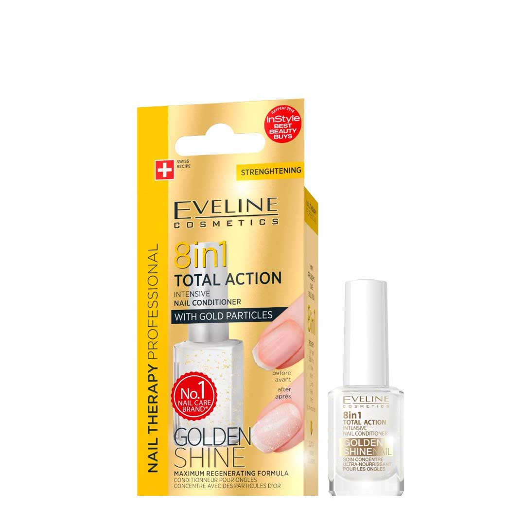 Eveline Nail Therapy 8 em 1 total action s.gold
