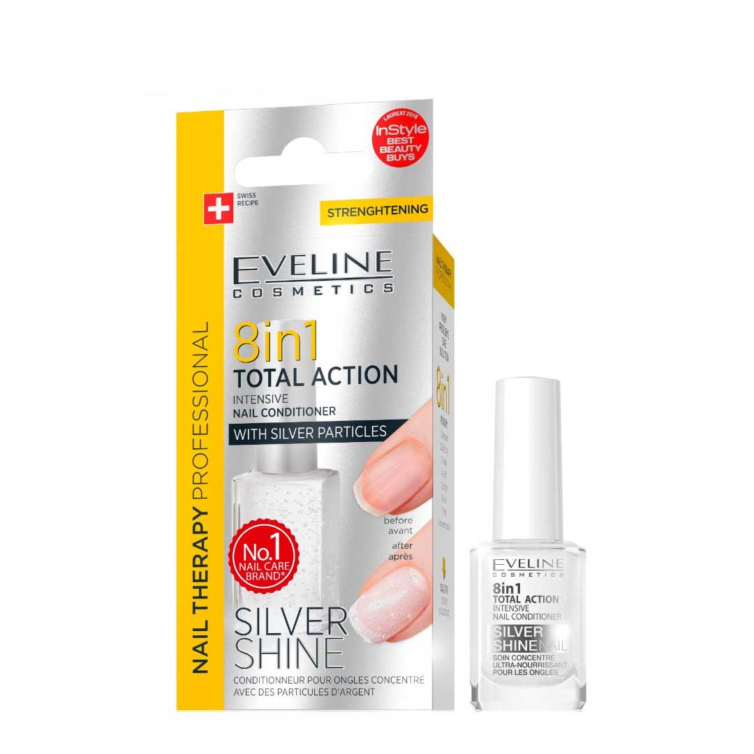 Eveline Nail Therapy 8 em 1 total action s.silver
