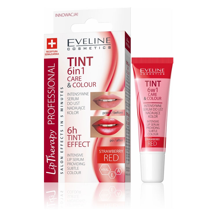 Eveline Lip Therapy Tint 6 em 1 red