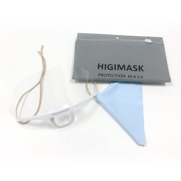 Higimask máscara transparente branca