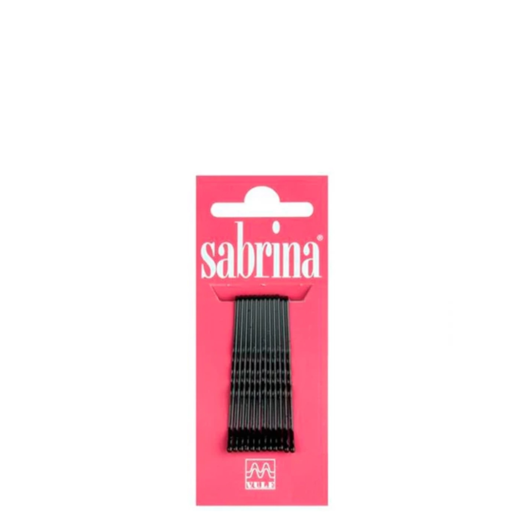 Sabrina travessão frizete preto pequeno 1 sachet com 12un